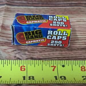 Vintage BIG BANG CAPMATIC Roll Caps 250 Shots — Toy Cap Gun Ammo